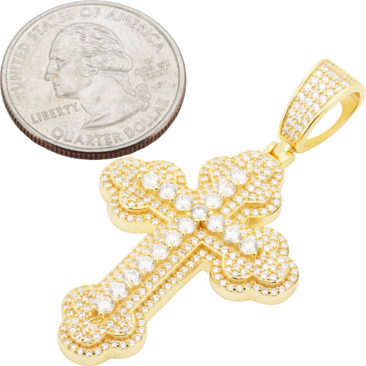 Moissanite Cross Pendant