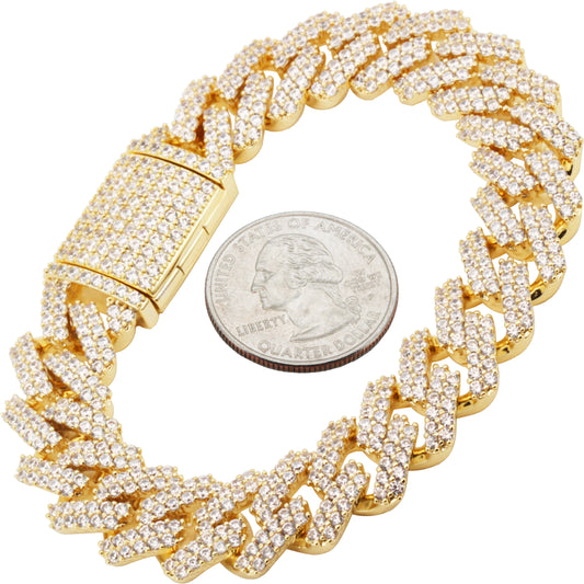 14mm Cuban Link Bracelet 8.5"
