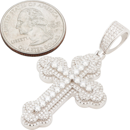 Moissanite Cross Pendant