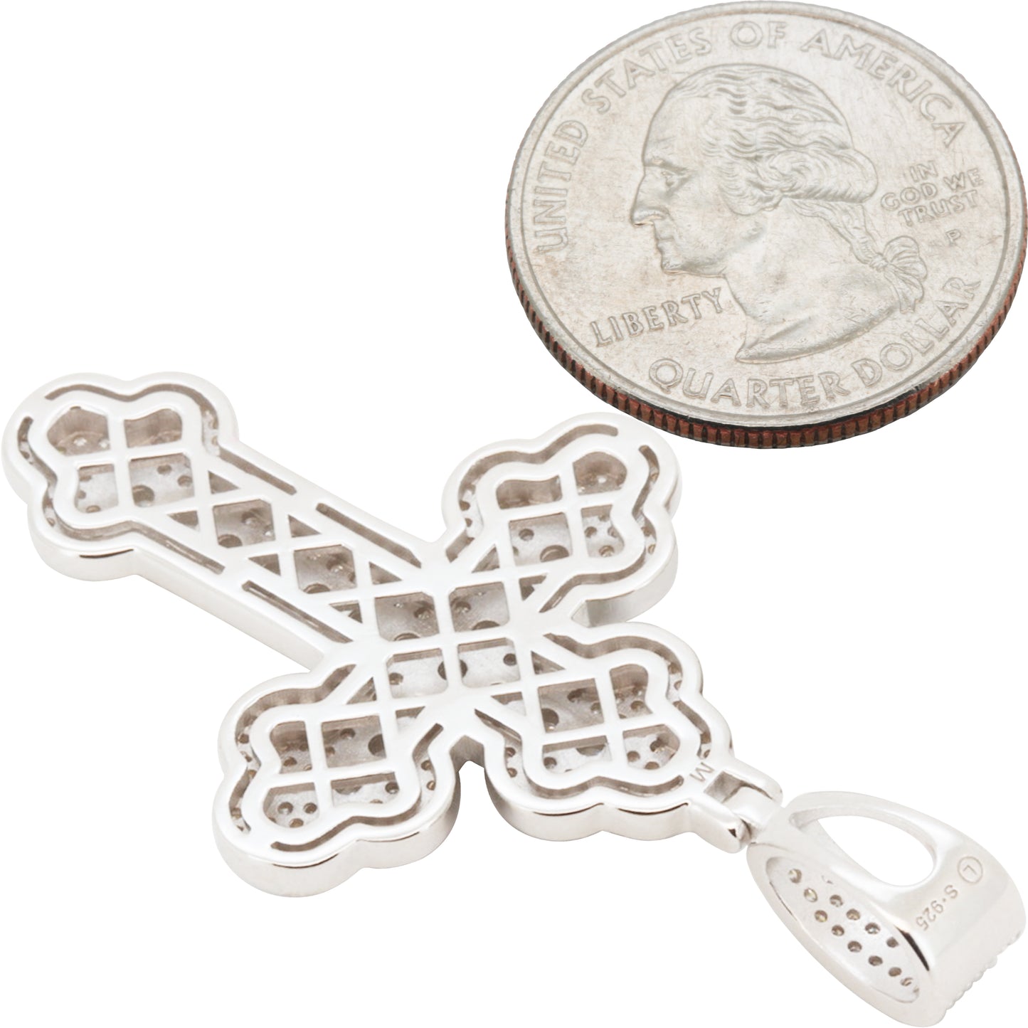Moissanite Cross Pendant