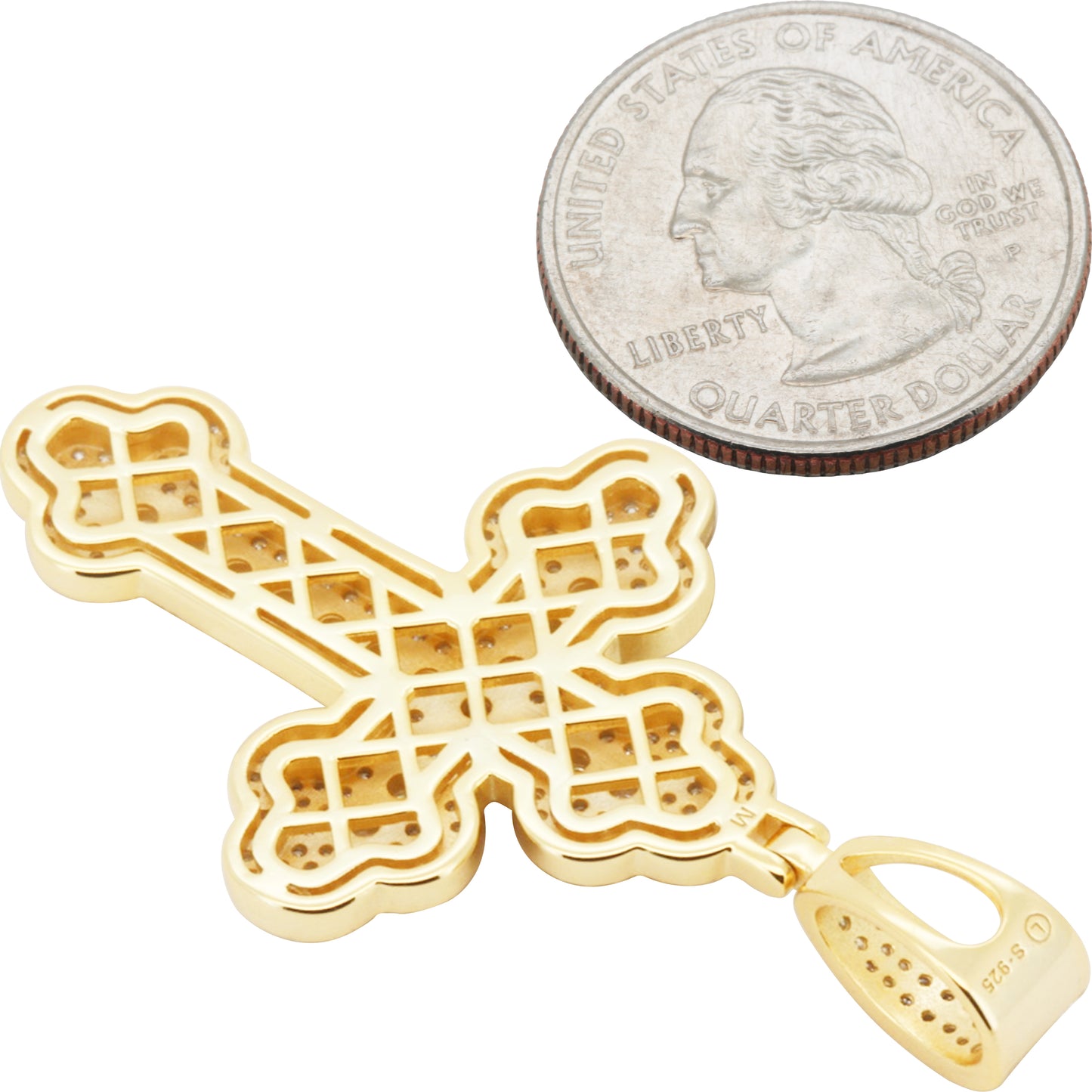 Moissanite Cross Pendant