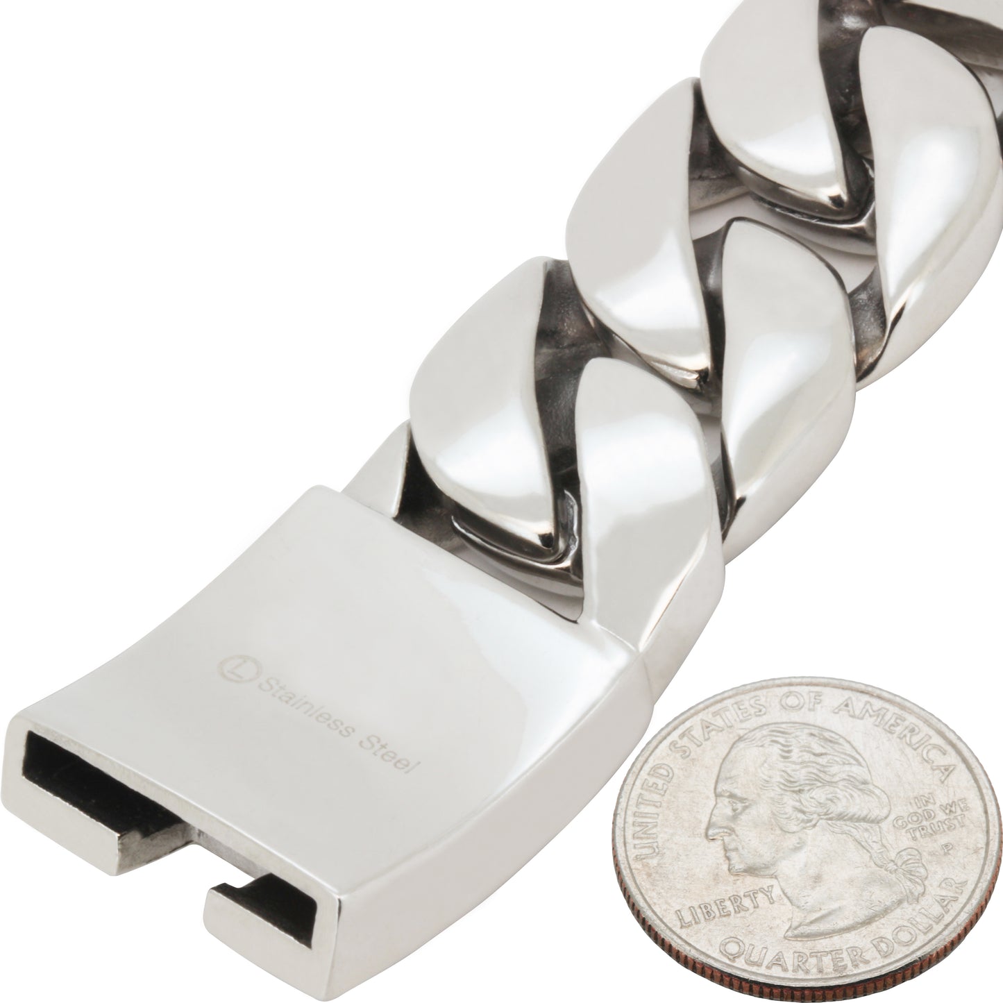 25mm Cuban Link Bracelet 9"