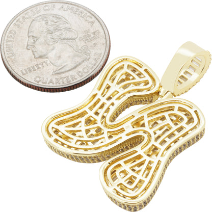 Bubble Letter N Pendant