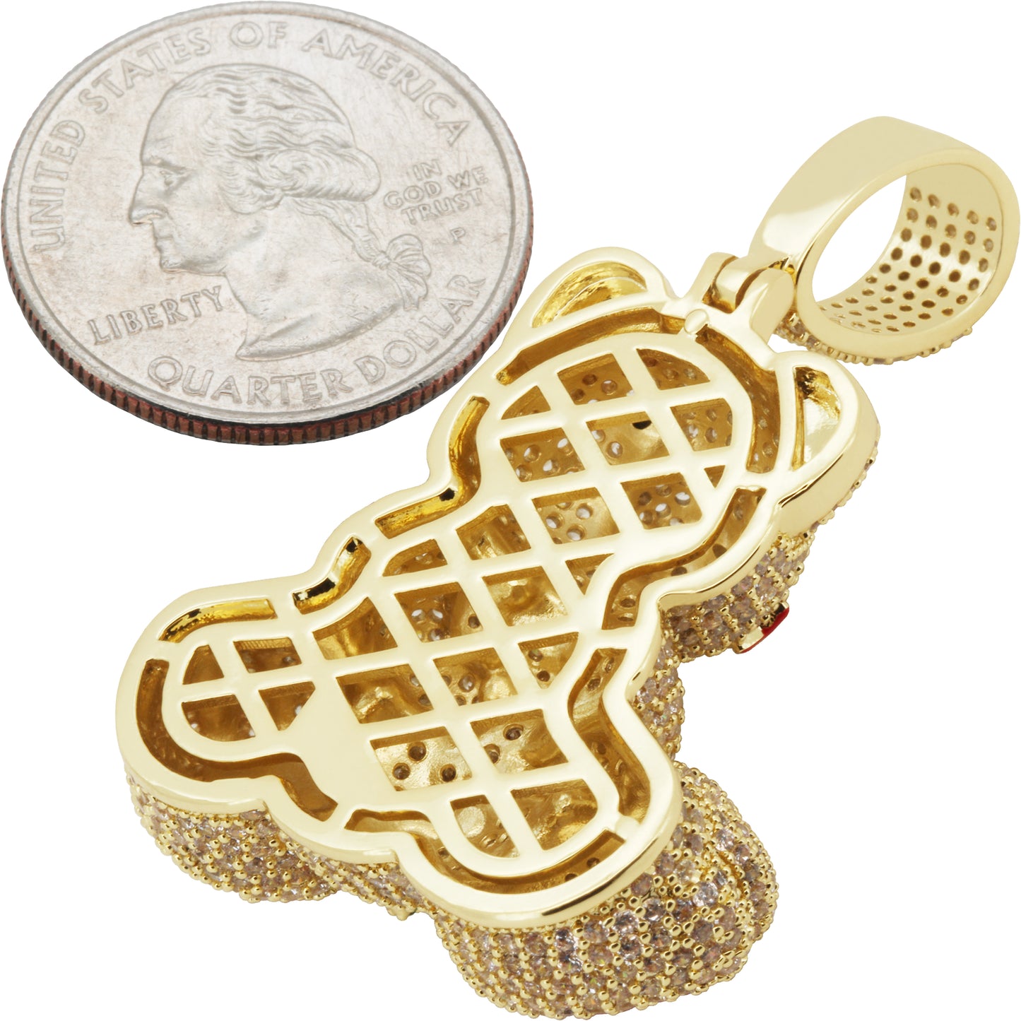 Teddy Bear Money Bag Pendant