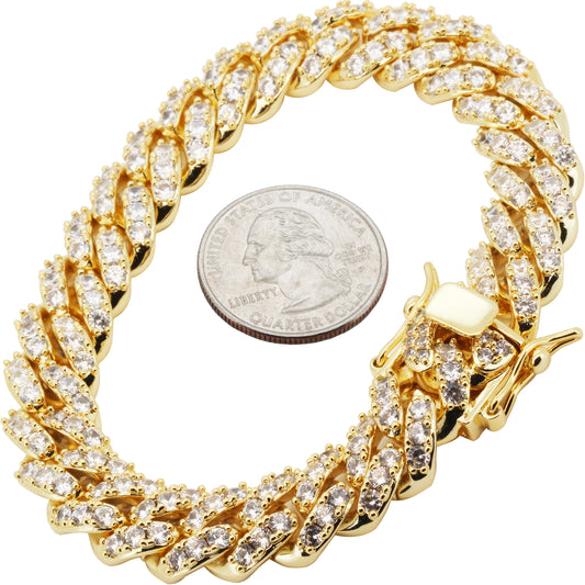 12mm Cuban Link Bracelet 8.5"