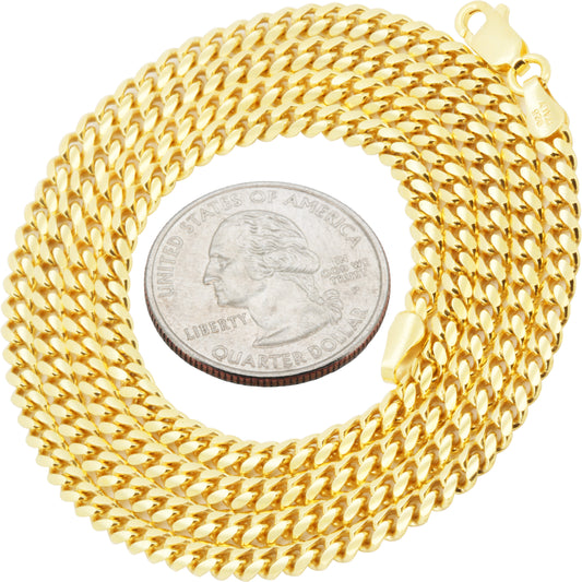 3.5mm Miami Cuban Link Chain 22"