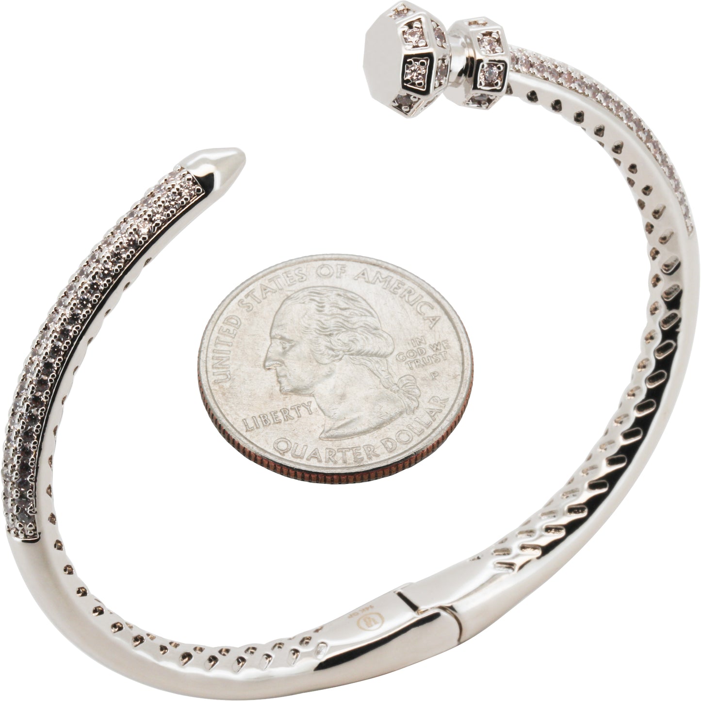 Nail Bangle Bracelet 7”