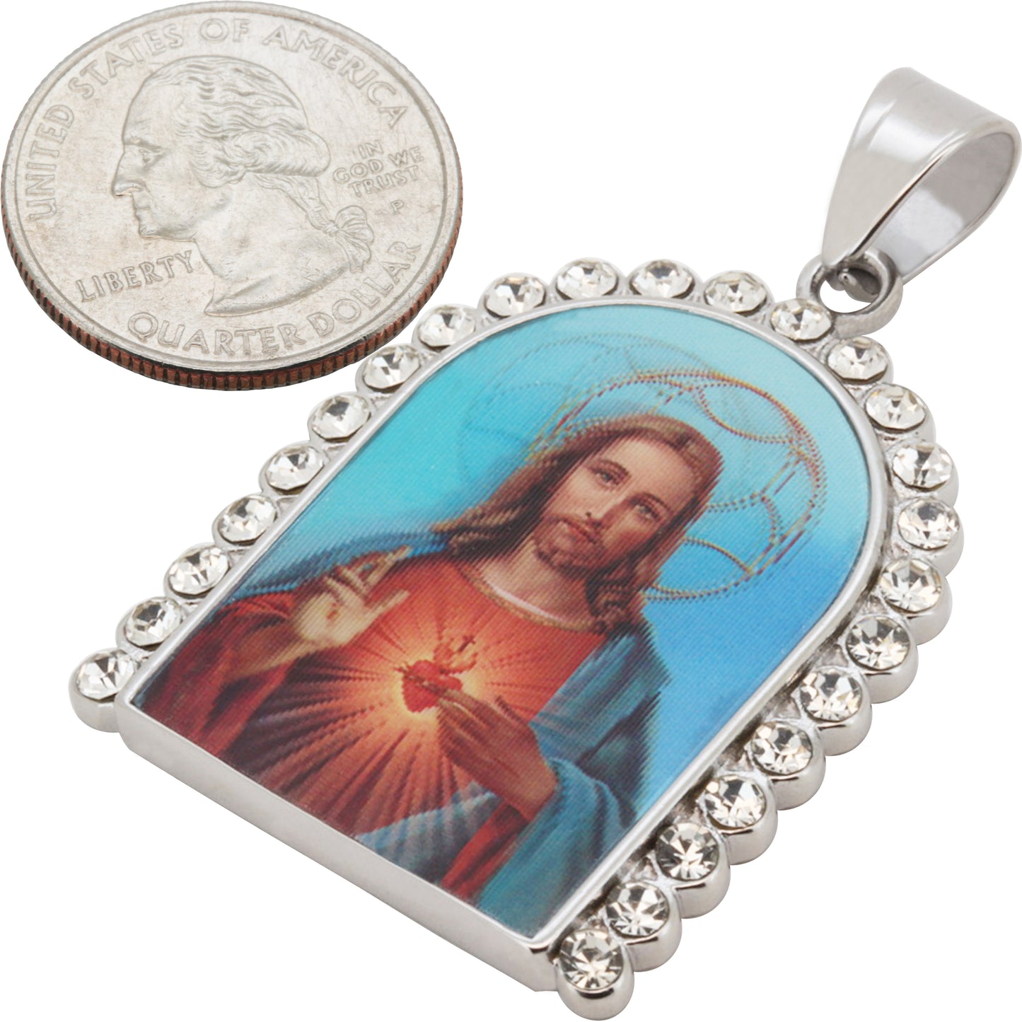 Holographic Jesus Pendant