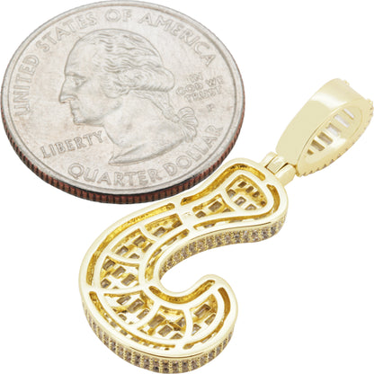 Bubble Letter J Pendant