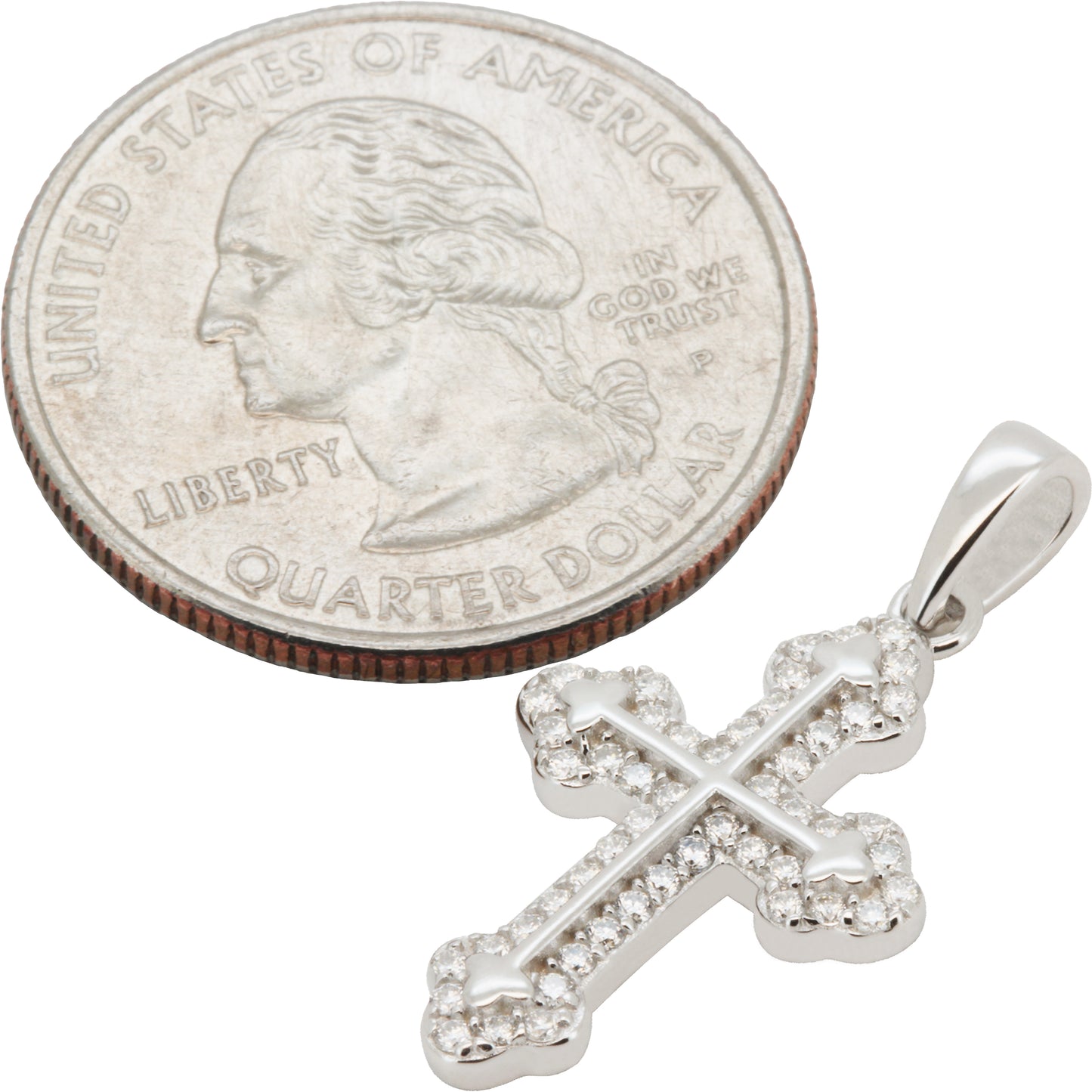 Moissanite Cross Pendant