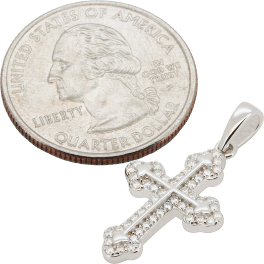 Moissanite Cross Pendant