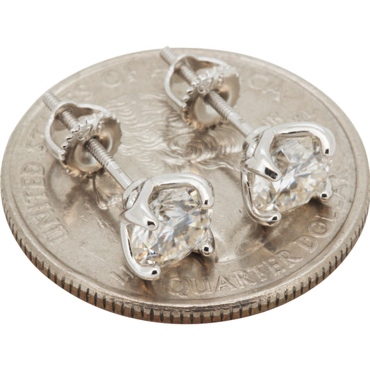6mm 1.6ctw Moissanite Solitaire Studs