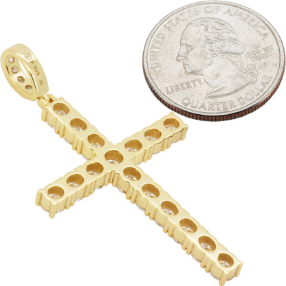 Moissanite Cross Pendant