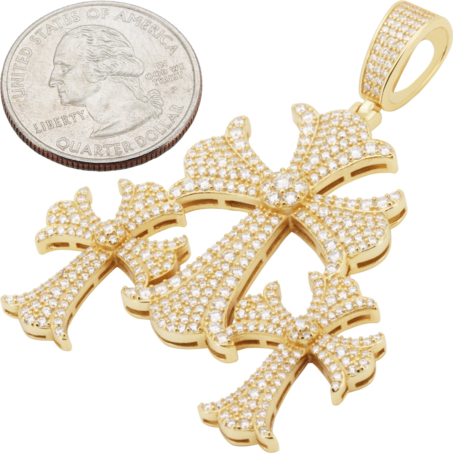 Triple Cross Pendant