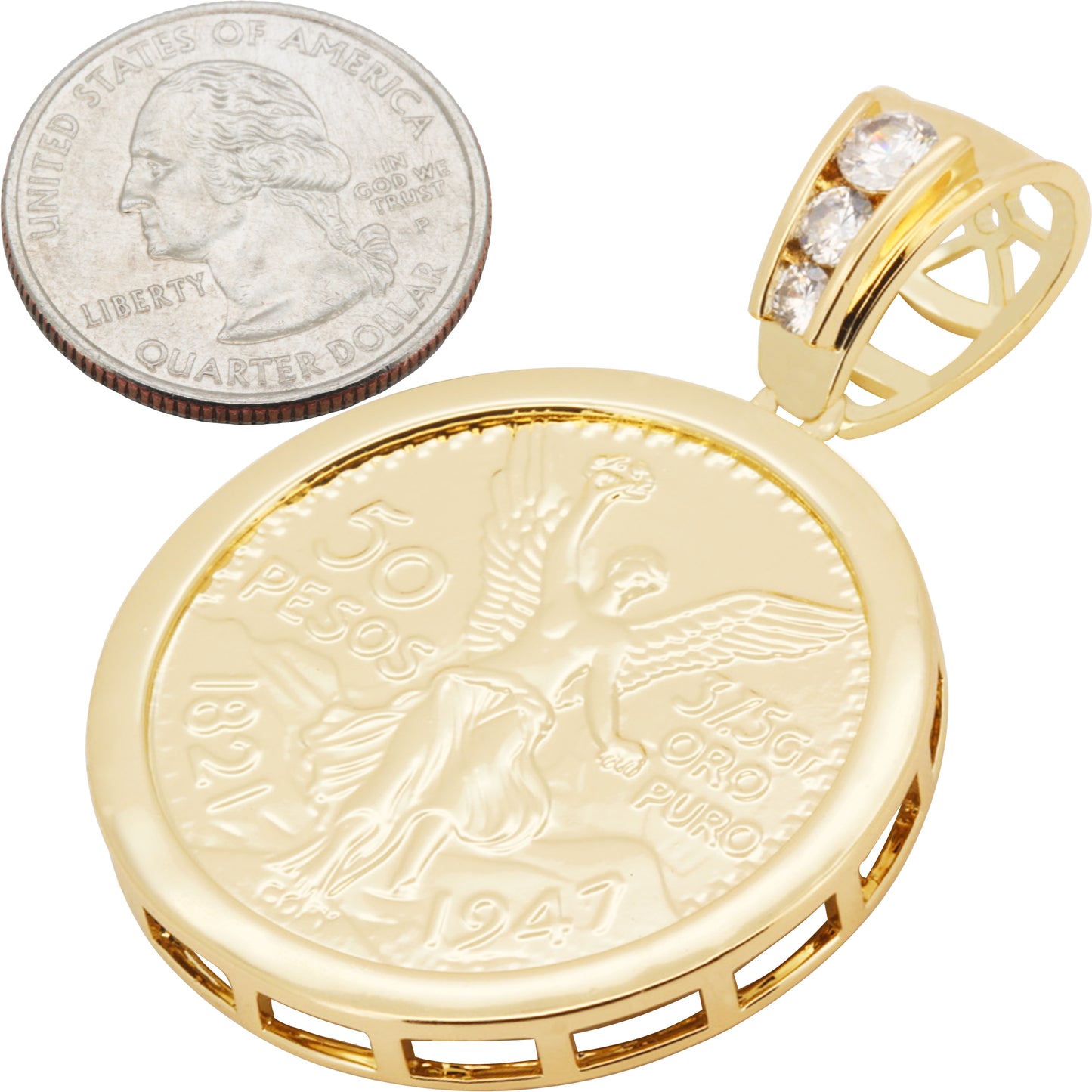 Mexican Peso Pendant