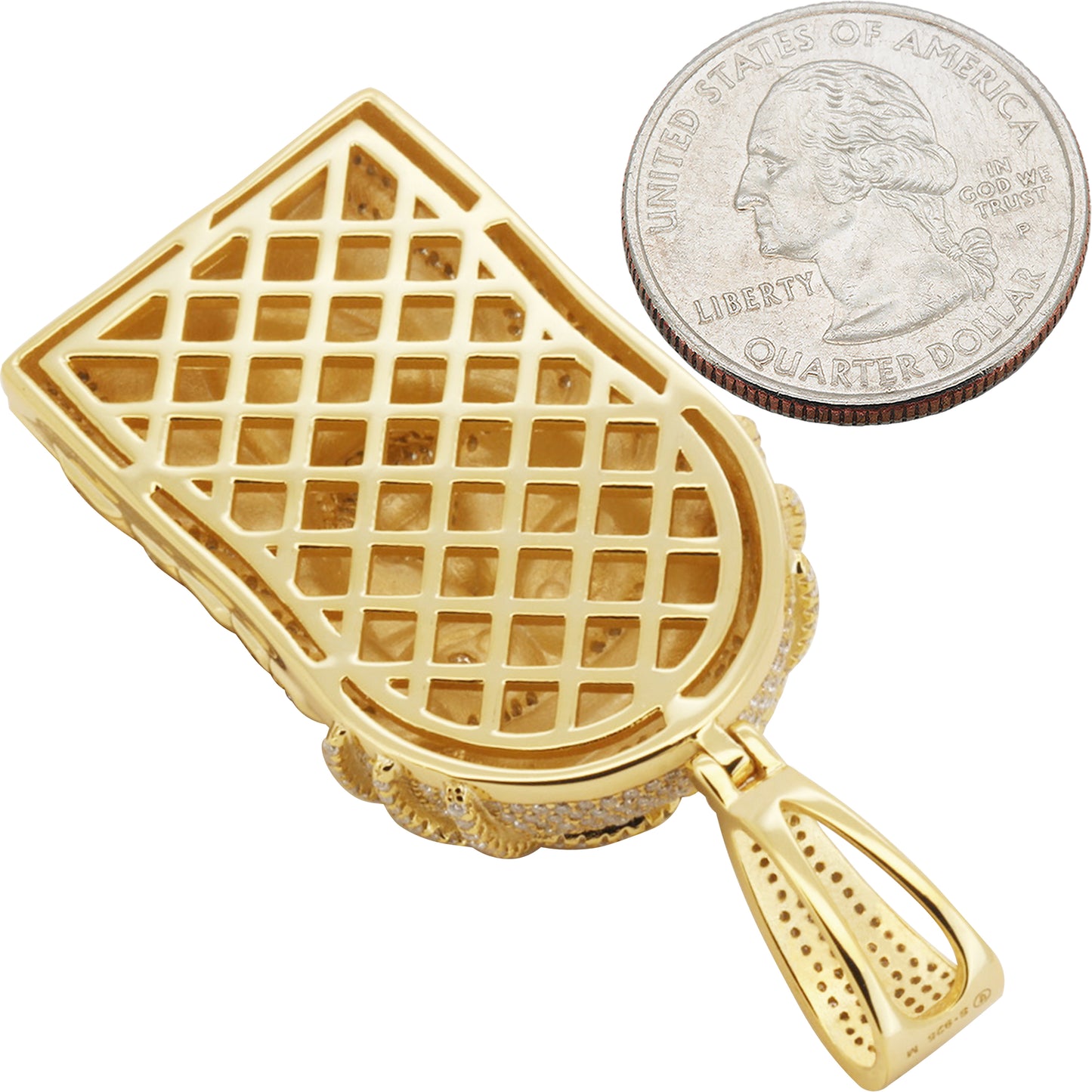 Moissanite Jesus Piece Pendant