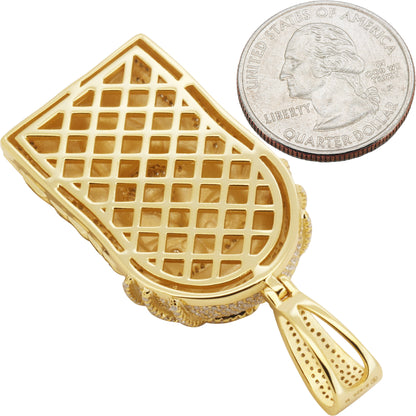 Moissanite Jesus Piece Pendant