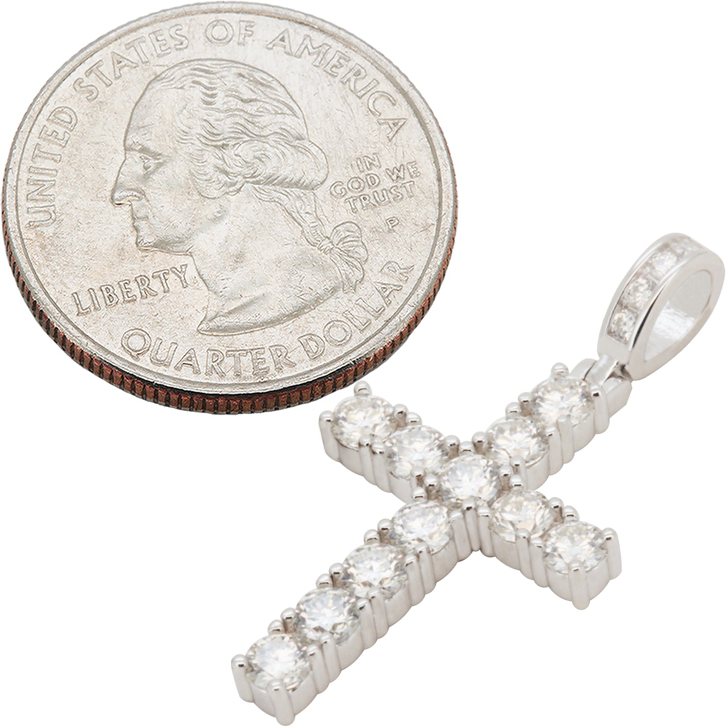 Moissanite Cross Pendant