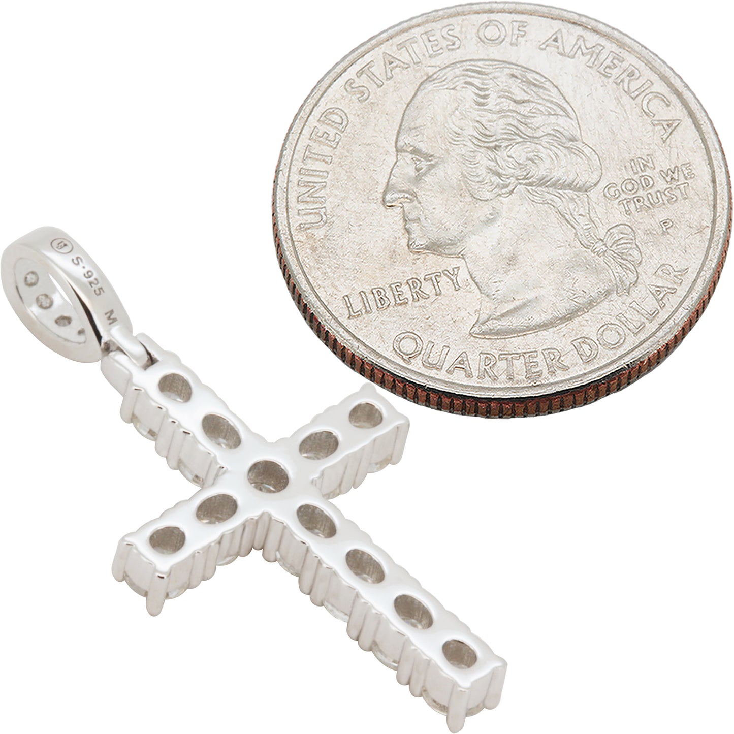 Moissanite Cross Pendant