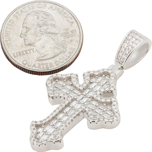 Moissanite Cross Pendant