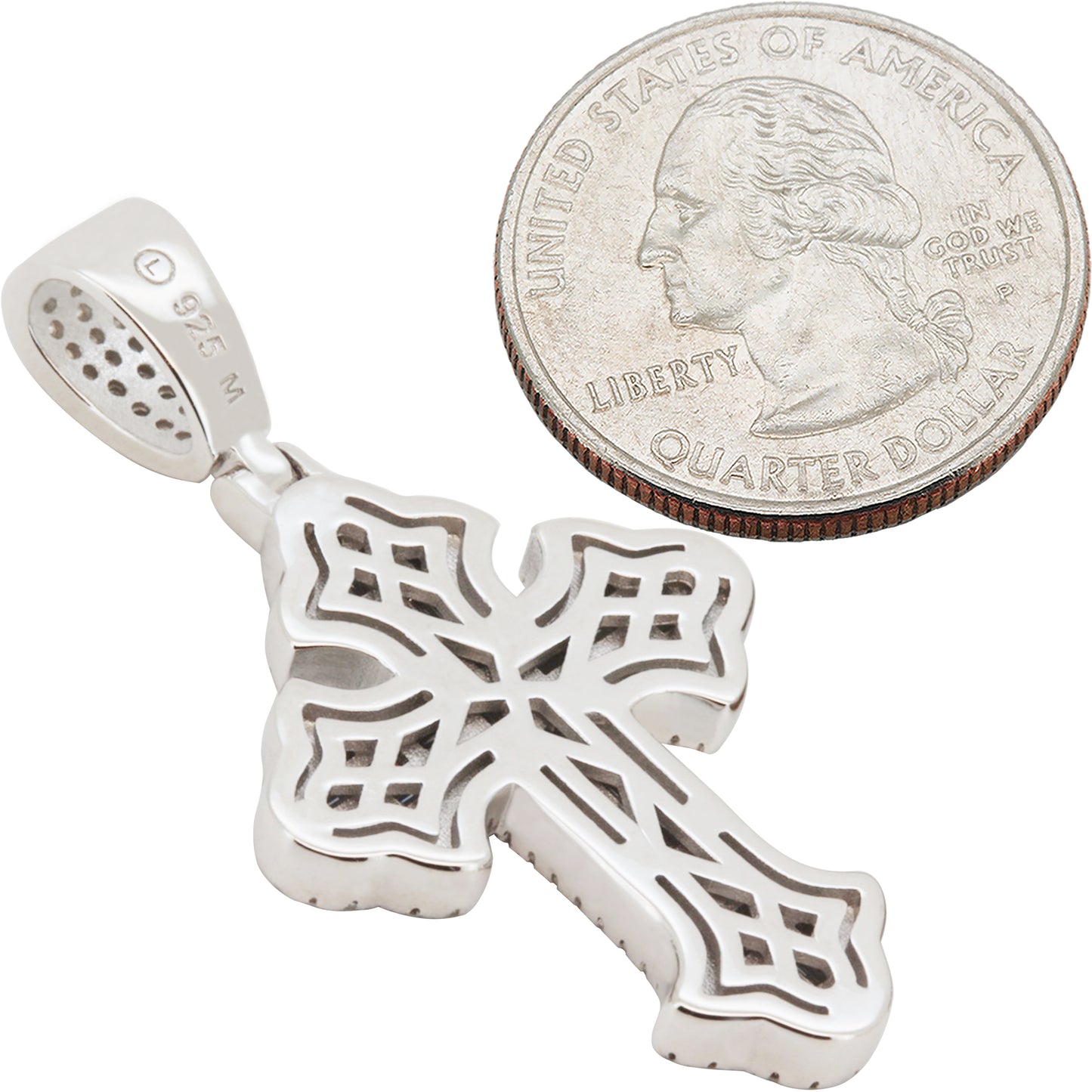 Moissanite Cross Pendant