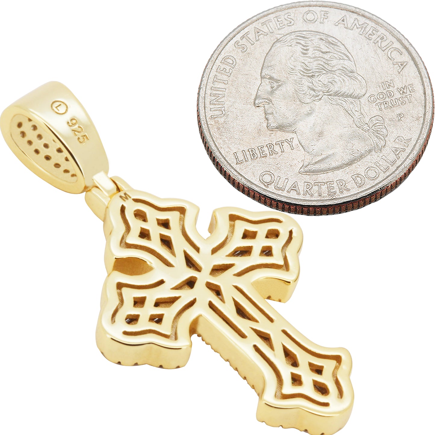 Moissanite Cross Pendant