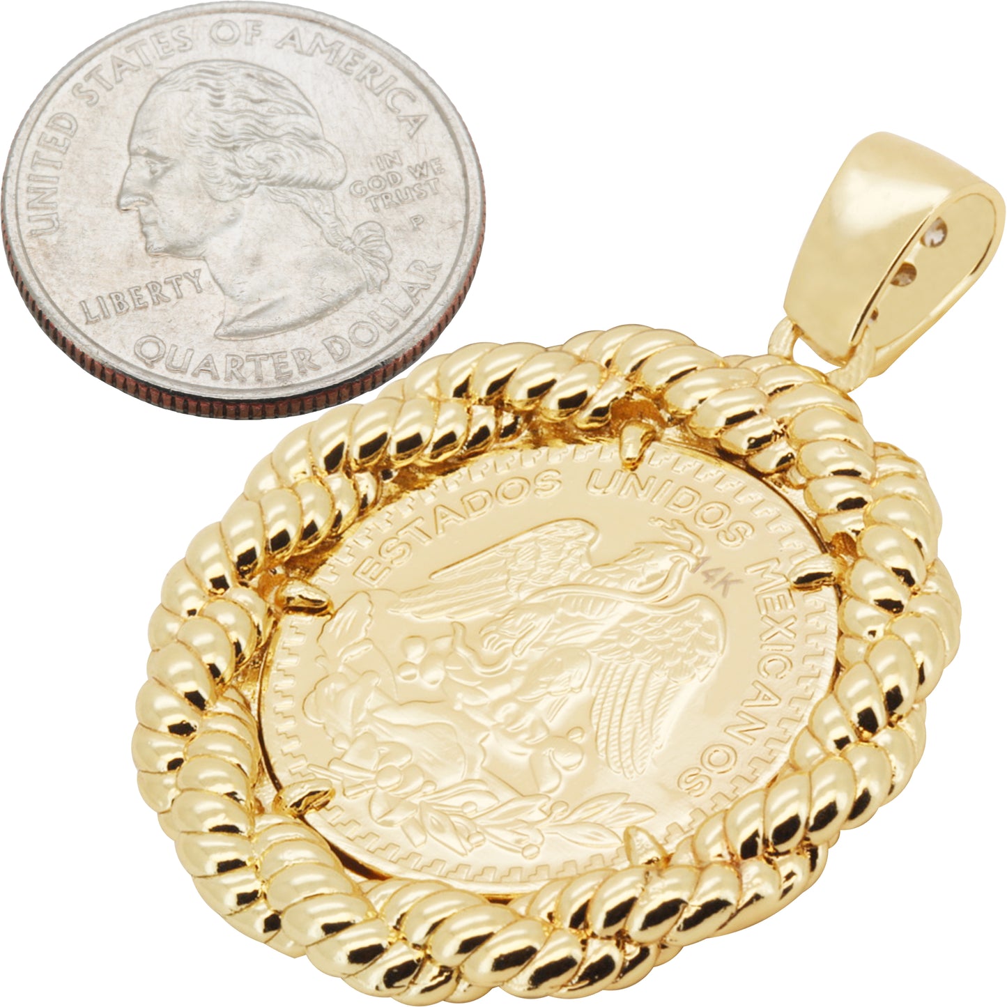 Mexican Peso Pendant