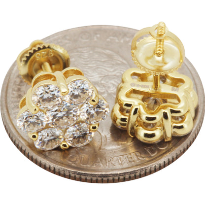 10mm 1.5ctw Moissanite Cluster Studs