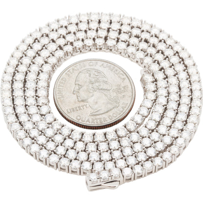 3mm Moissanite Tennis Chain 24"