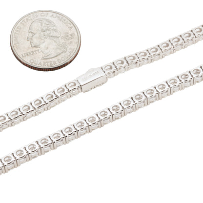 4mm Moissanite Tennis Chain 24"