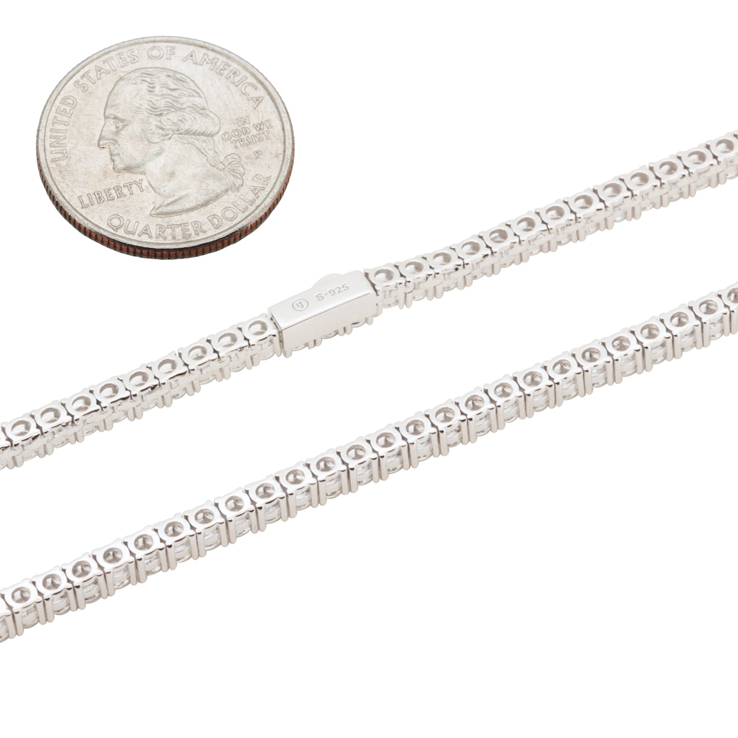 3mm Moissanite Tennis Bracelet 7"