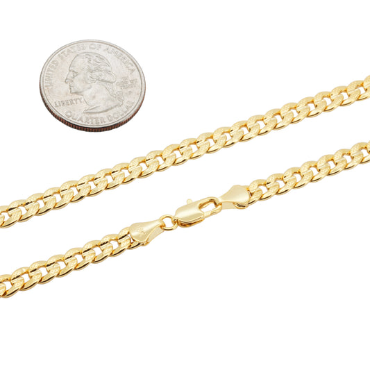 5mm Curb Cuban Link Chain 24"