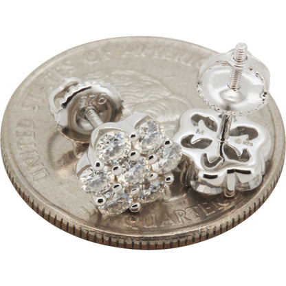 8.5mm Moissanite Cluster Studs
