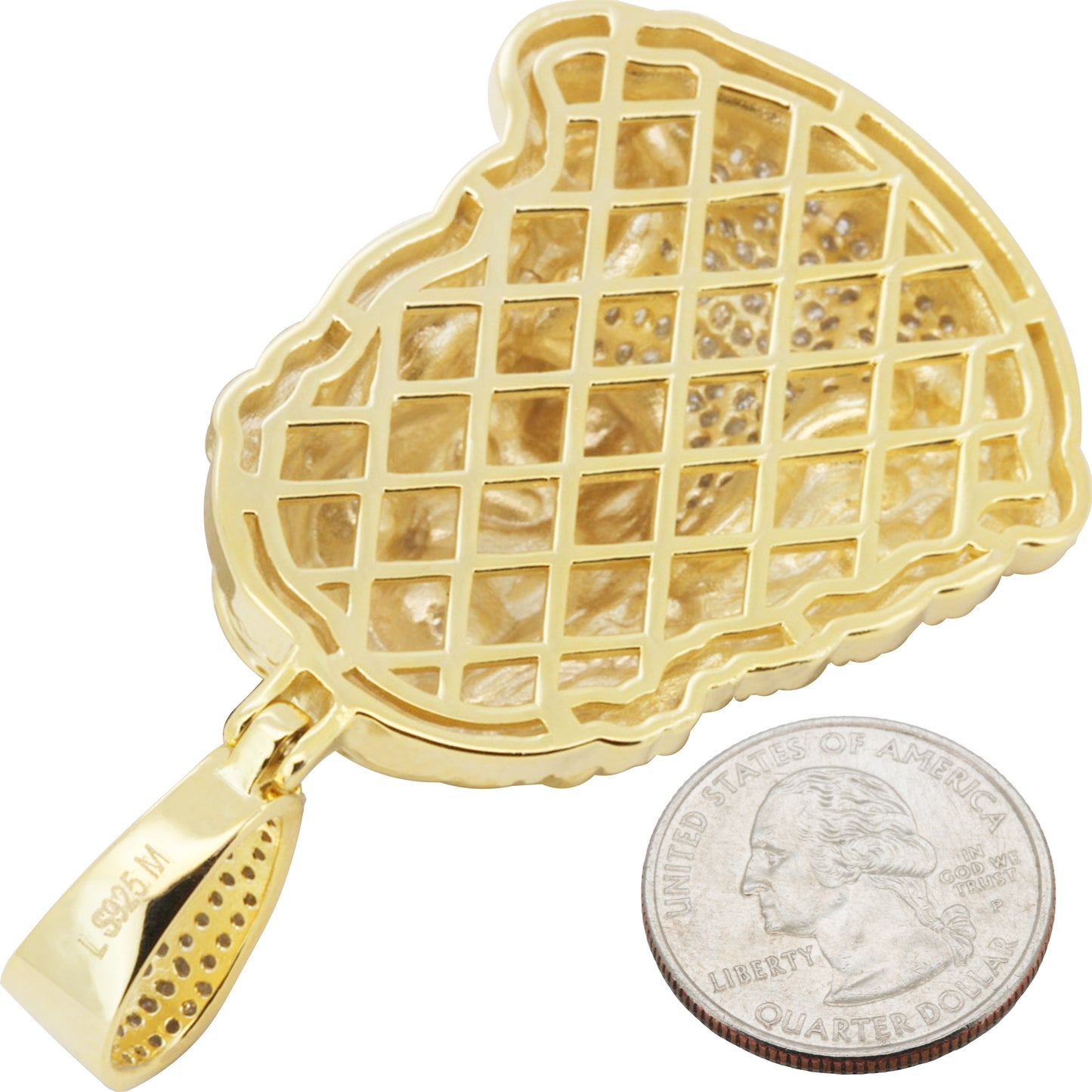 Moissanite Jesus Piece Pendant