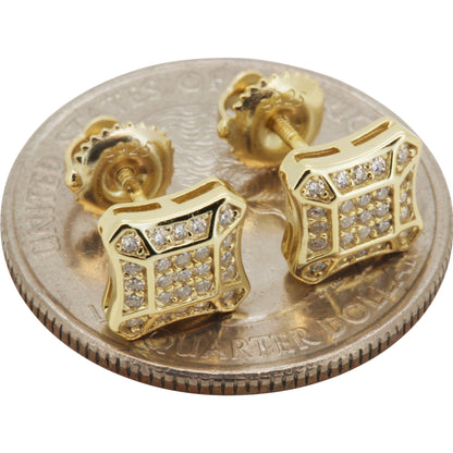 7.5mm Moissanite Square Studs