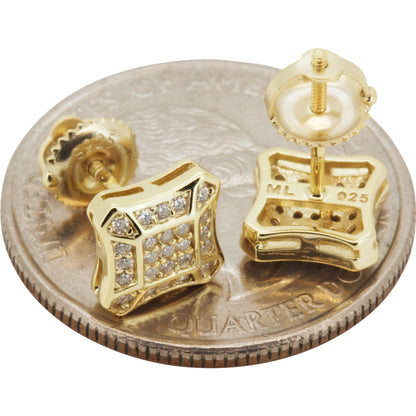 7.5mm Moissanite Square Studs