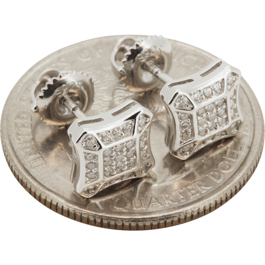 7.5mm Moissanite Square Studs