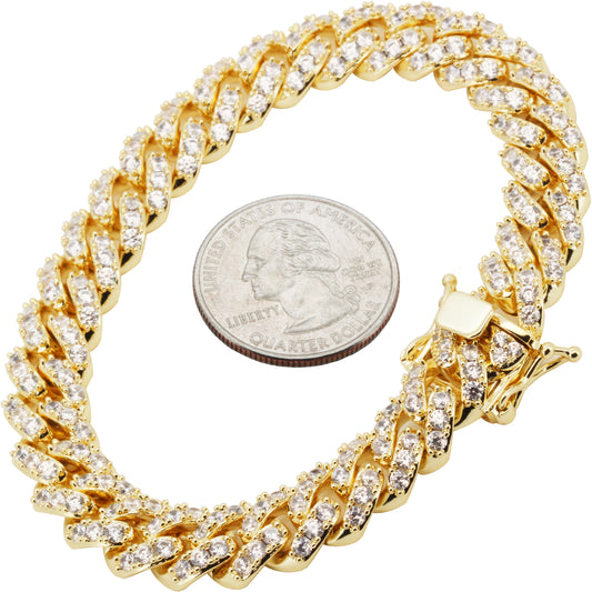 10mm Cuban Link Bracelet 8"