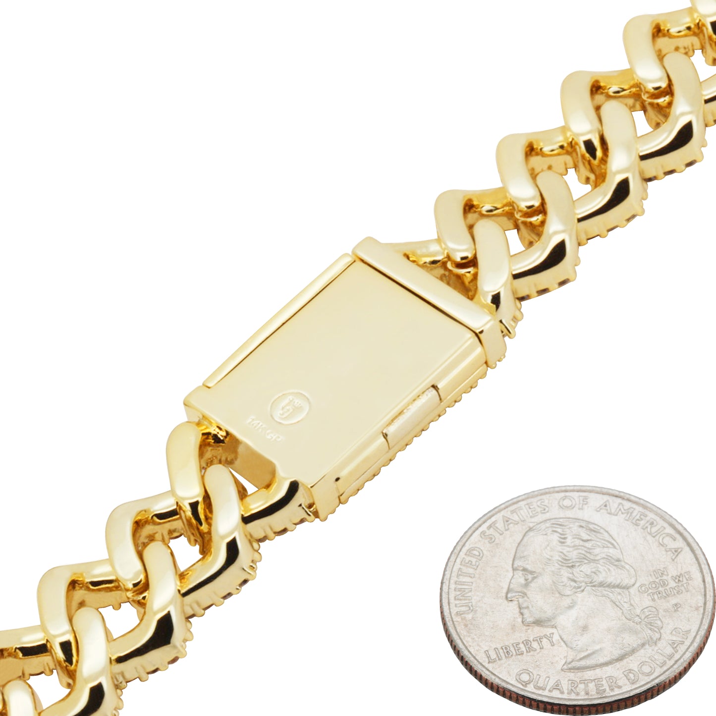 14mm Cuban Link Bracelet 8.5"