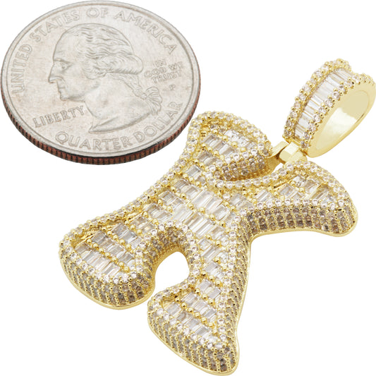 Bubble Letter K Pendant