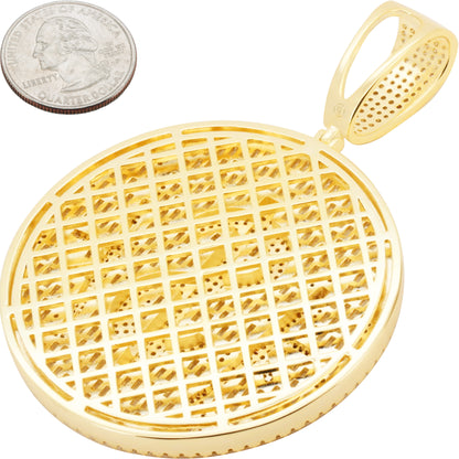 Money Gun Circle Pendant