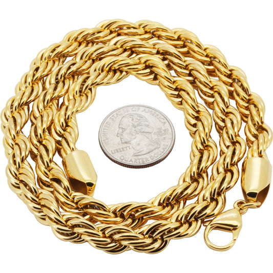9mm Rope Chain 33"