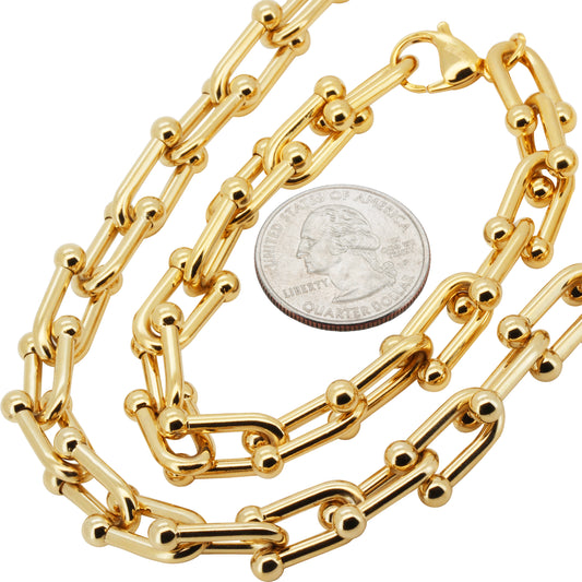 10mm Graduated Link Chain 20"