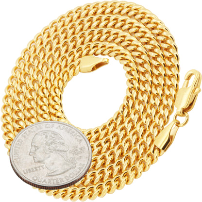 4mm Miami Cuban Link Chain 20"