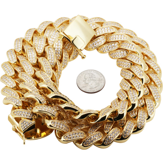 24mm Cuban Link Chain 30"