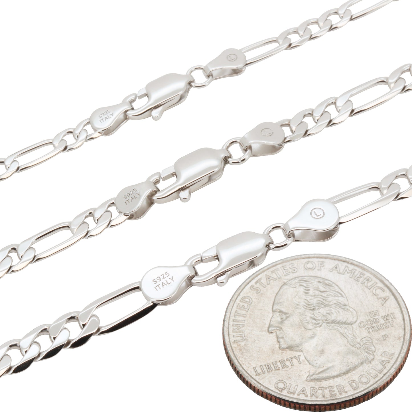 3mm Figaro Chain 24"
