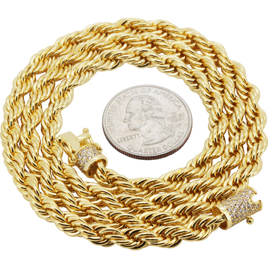 6mm Rope Chain 22"