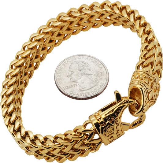 12mm Double Row Franco Bracelet 8.5”