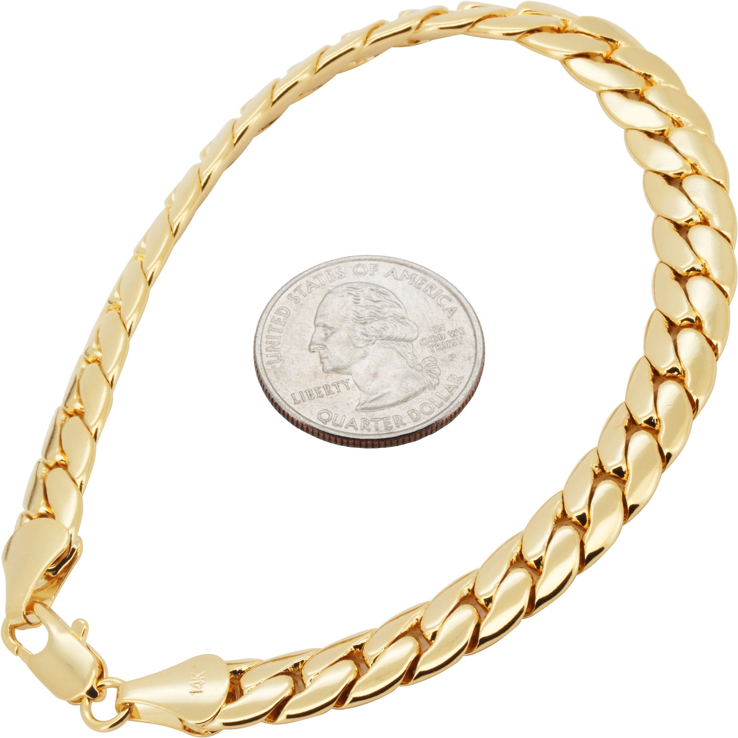 Miami Cuban Link Bracelet (14K Gold Filled)