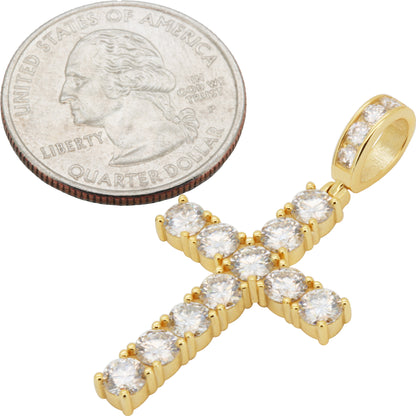 Moissanite Cross Pendant